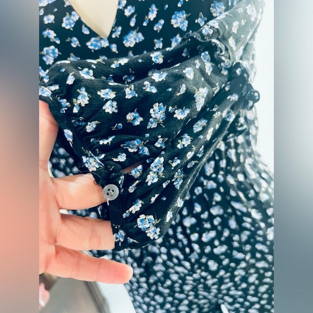 MADEWELL floral jumpsuit size XS great condition . Soft and cozy - Picture 5 of 16
